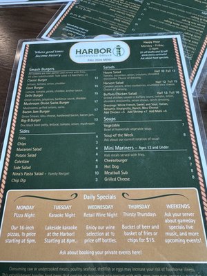Menu photo 2 Harbor Lighthouse Grille Akron, OH
