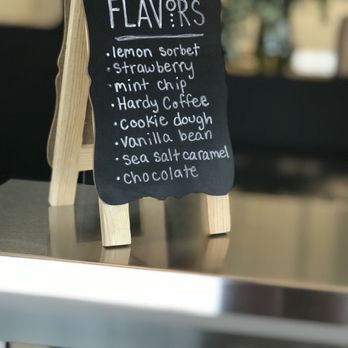 Hardy Coffee Co - Ice cream flavors, March 2018 - Bakeries Near Me - Omaha, Nebraska