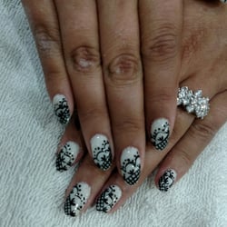 Beautiful lace work done by Mya, and very reasonably priced!!!