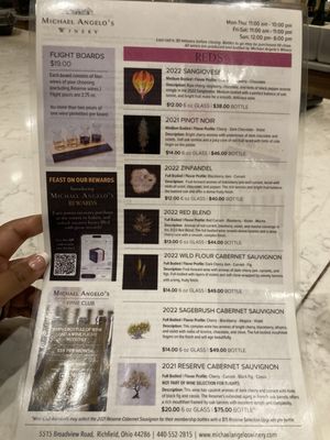 Menu photo 3 Michael Angelo's Winery Richfield, OH