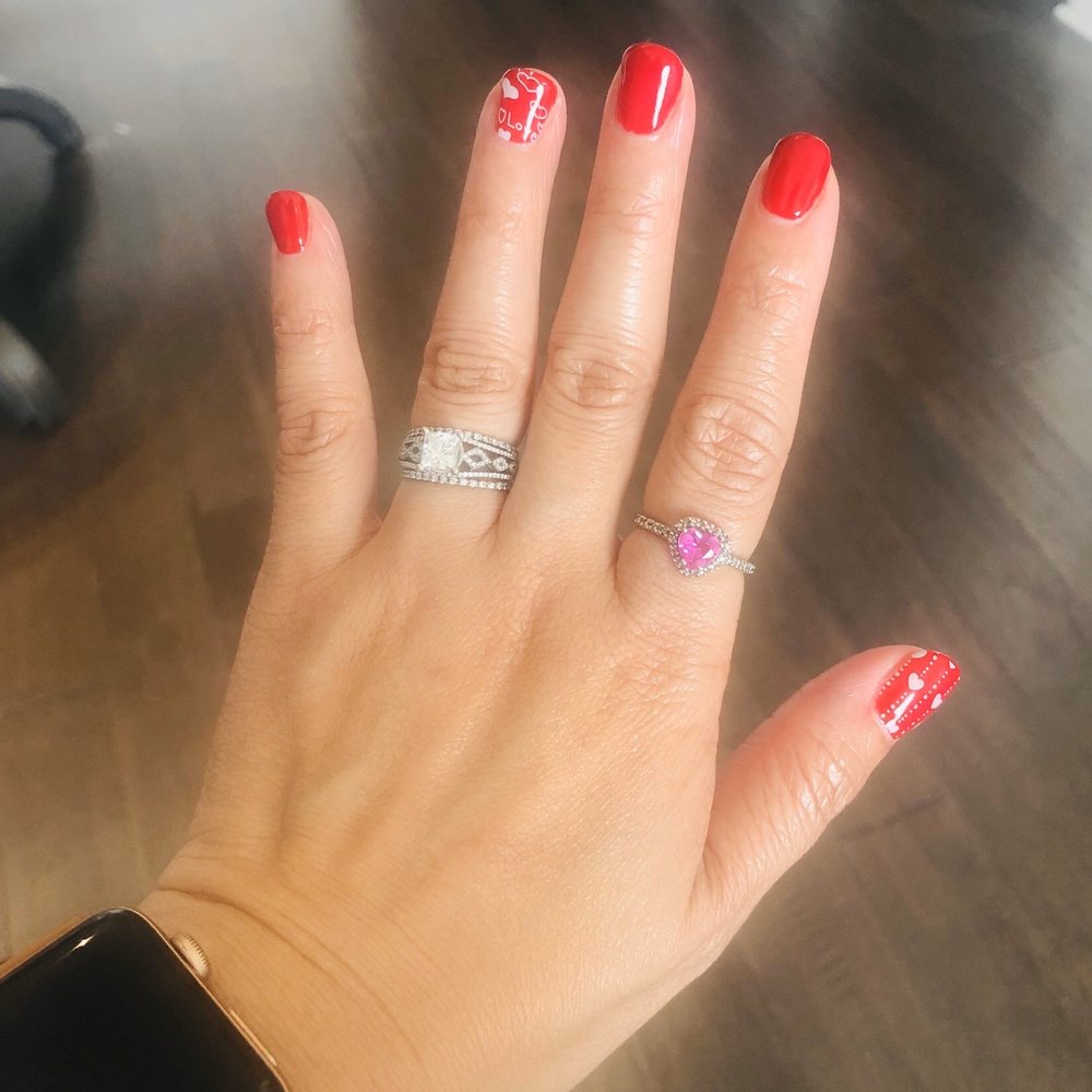 Nail Care - Heart designs! - Nail Salons Near Me - Plano, Texas