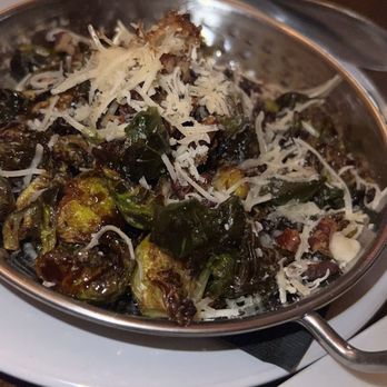 Prime & Pearl - Brussel Sprouts - Parmesan Cheese, Bacon, Balsamic Reduction - New American Near Me - Gainesville, Florida Prime & Pearl - Brussel Sprouts - Parmesan Cheese, Bacon, Balsamic Reduction - New American Near Me - Gainesville, Florida