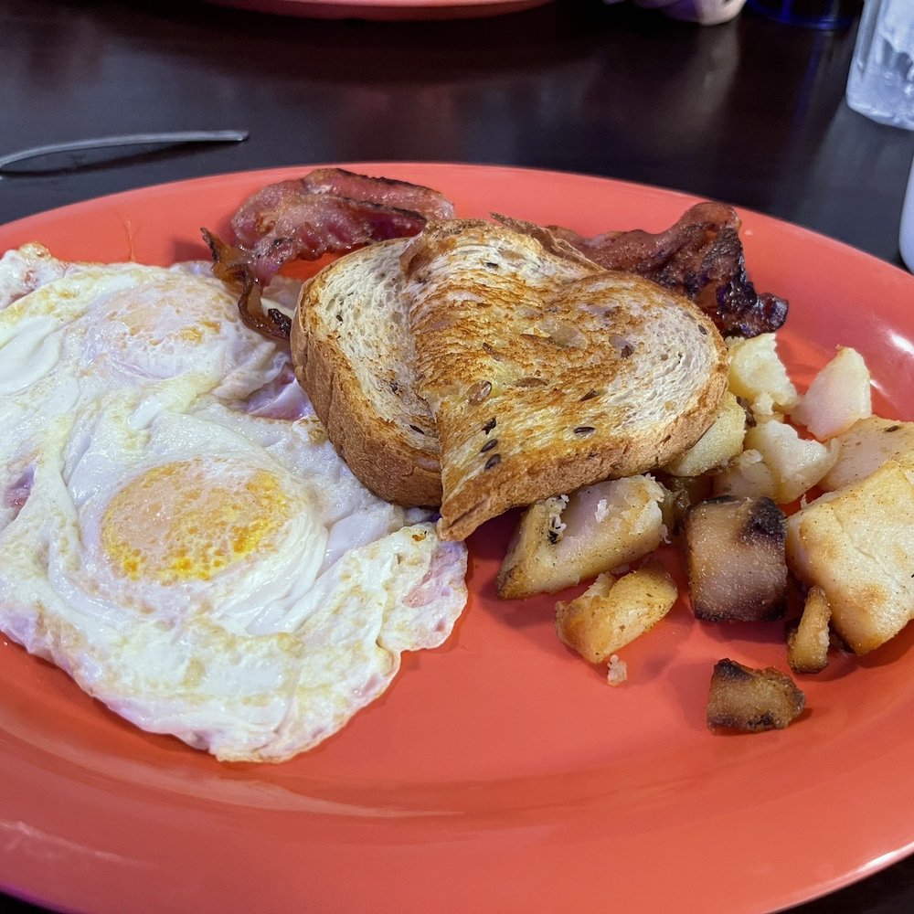 Riverside Cafe - Eggs, wheat toast bacon, potatoes. - Diners Near Me - La Grange, Texas Riverside Cafe - Eggs, wheat toast bacon, potatoes. - Diners Near Me - La Grange, Texas