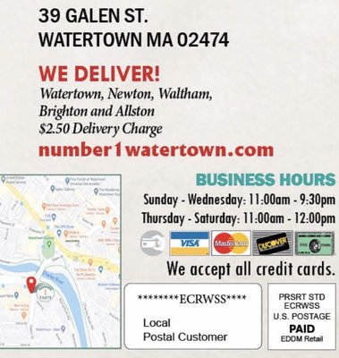 Number 1 Taste Chinese Food Watertown by null