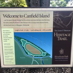 Riverfront Park - Map of Canfield Island (a short walk from the pavilion).