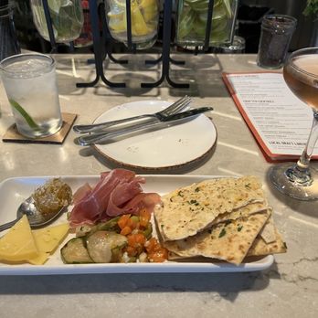 Whiskey Cake Alliance - Happy Hour charcuterie plate and bubbly rose - New American Near Me - Fort Worth, Texas Whiskey Cake Alliance - Happy Hour charcuterie plate and bubbly rose - New American Near Me - Fort Worth, Texas