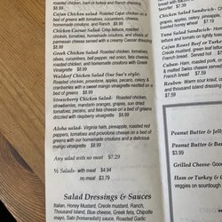 Sue Sue's Sandwich Shop - Menu