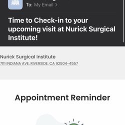 Another reminder an hour prior confirming appointment just to get there and get laughed at by front office