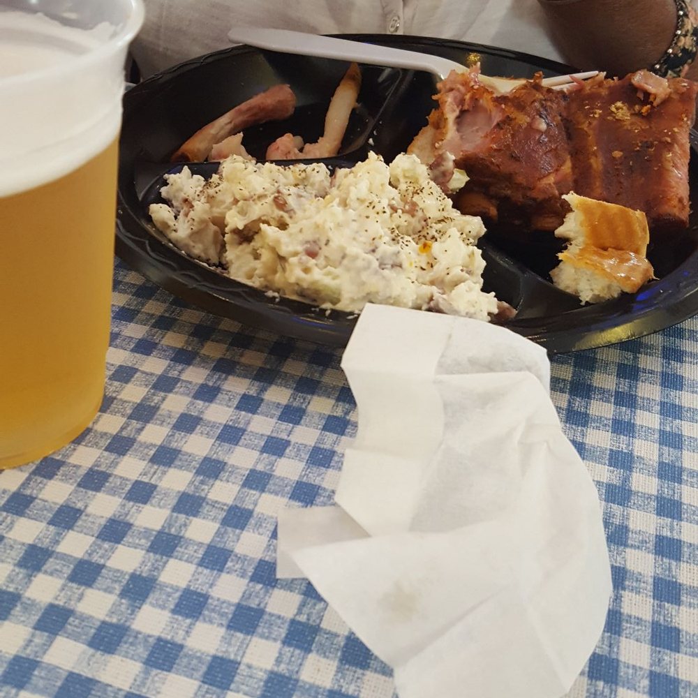 Pig-N-Chik BBQ - Potato Salad and Rib Sandwich - Barbeque Near Me - Chamblee, Georgia Pig-N-Chik BBQ - Potato Salad and Rib Sandwich - Barbeque Near Me - Chamblee, Georgia