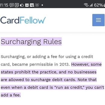 Las Patronas Mexican Restaurant  - Surcharges on debit cards is a no-no. - Mexican Near Me - Orlando, Florida