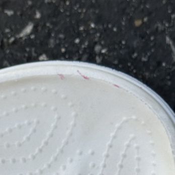 Loma Spa - Red nail polish that was painted on my white flip flop - Nail Salons Near Me - Cupertino, California