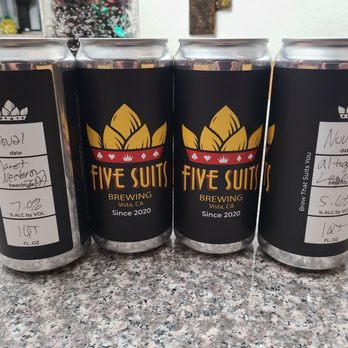 Five Suits Brewing - Take home beer! - Breweries Near Me - Vista, California