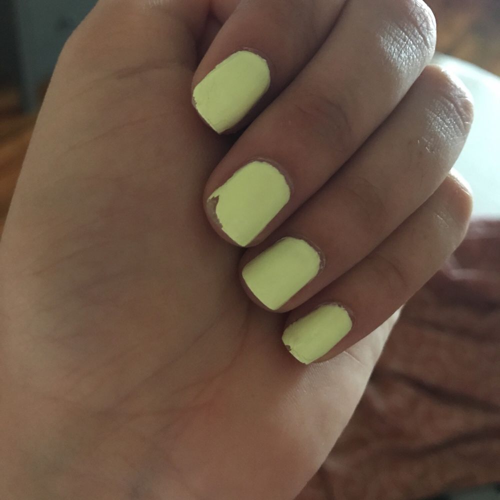 mani literally 1 day after I got it done. mani literally 1 day after I got it done.