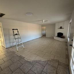 Family room before Family room before