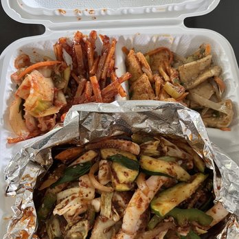 Cham Cham Korean BBQ - Spicy squid - Korean Near Me - Hilo, Hawaii Cham Cham Korean BBQ - Spicy squid - Korean Near Me - Hilo, Hawaii