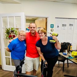 Therapist Karen , Geraldo and Jen ! Teamwork makes the dream work !
