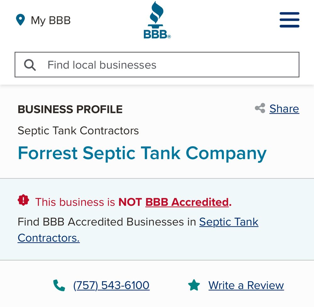 Forrest Septic Tank Contractors - septic in Chesapeake, VA