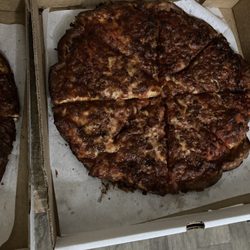 Doughboy's Pizza & Wings - Burnt pizza