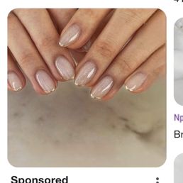 These nails were "too hard" for them to do because they so not have pink shimmer polish.