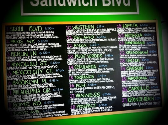 Menu photo 8 Sandwich Blvd Torrance, CA