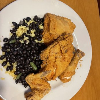 Blue Ridge Grill - Fried Chicken juice and delicious with rice and black beans just perfect !!!! - Steakhouses Near Me - Bartow, Florida