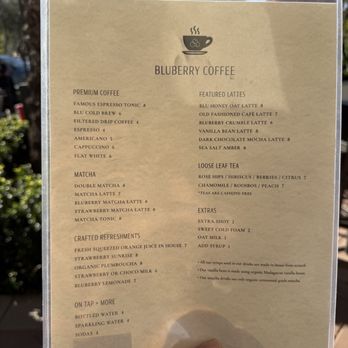 Bluberry Social - Drink menu - Breakfast & Brunch Near Me - Irvine, California Bluberry Social - Drink menu - Breakfast & Brunch Near Me - Irvine, California