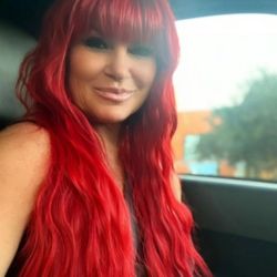 Perch Salon - Goddess red - color, extensions, & cut by Jocelyn