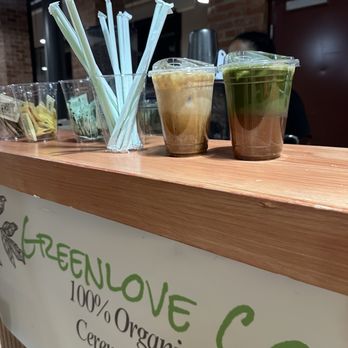 Greenlove Coffee - Pumpkin latte and matcha apple cider - Coffee & Tea Near Me - Greensboro, North Carolina
