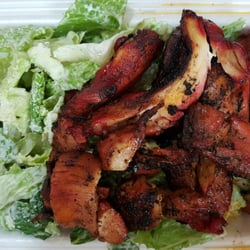 Bourbon St. Grill - Grilled spicy bourbon chicken caesar salad