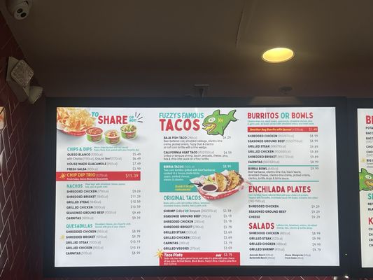 Menu photo 1 Fuzzy's Taco Shop Lake Worth, TX Menu photo 1 Fuzzy's Taco Shop Lake Worth, TX