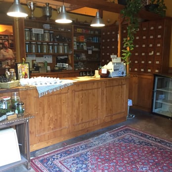 Dobra Tea - Front counter where fresh tea herbs are to choose - Tea Rooms Near Me - Asheville, North Carolina