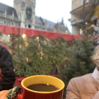 Christkindlmarkt am Marienplatz - some glüwein at the market - Christmas Markets Near Me - Munich, BY