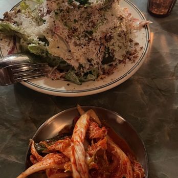 The Mulberry - Caesar Salad and Side of Kimchip - Korean Near Me - Los Angeles, California The Mulberry - Caesar Salad and Side of Kimchip - Korean Near Me - Los Angeles, California