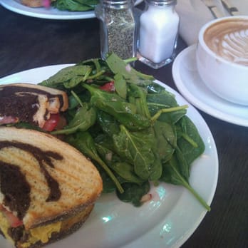 Green Bliss - Curry chickpea panini with a side of salad and mocha - Coffee & Tea Near Me - Fullerton, California Green Bliss - Curry chickpea panini with a side of salad and mocha - Coffee & Tea Near Me - Fullerton, California