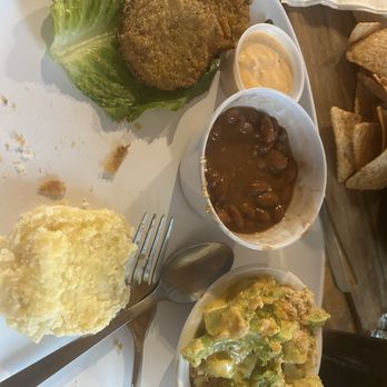 Back Home Restaurant - The vegetable plate was very good, especially the fried green tomatoes with homemade dipping sauce and the biscuit. - Comfort Food Near Me - Elizabethtown, Kentucky
