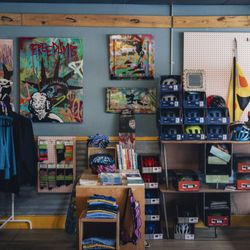Taylor Bike Company - They have some really nice custom skateboards and wide selection of helmets and accessories.