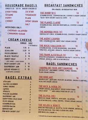 Menu photo 4 Rachel's Bagels & Burritos Seattle, WA