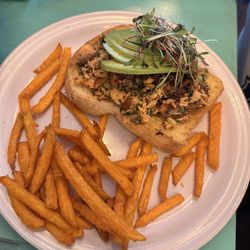 Coco Café - Salmon Toast and Club Sandwich...very delicious