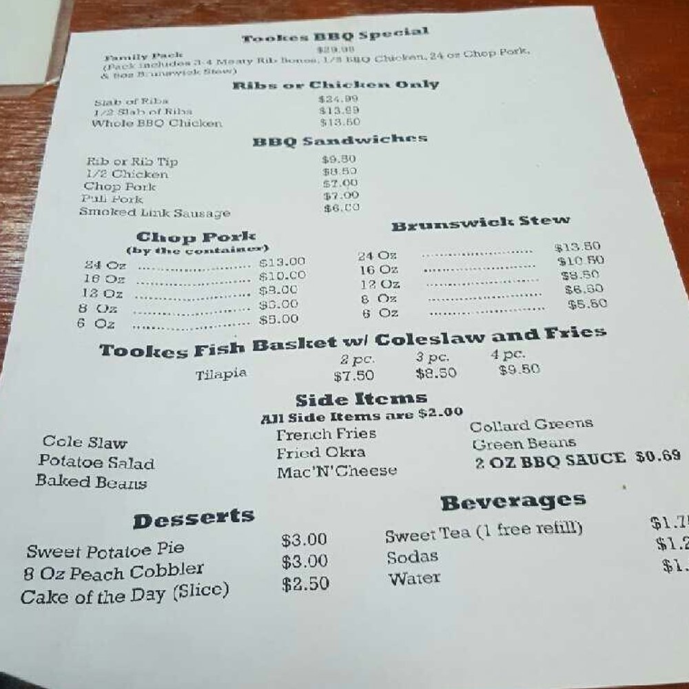 Tookes Country Bar-B-Que - Great prices for even greater bbq. - Barbeque Near Me - Rex, Georgia Tookes Country Bar-B-Que - Great prices for even greater bbq. - Barbeque Near Me - Rex, Georgia