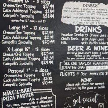 Campelli's Pizza - 1 topping med pizza on website $17.99, in person $22.99. - Pizza Near Me - Roseville, California Campelli's Pizza - 1 topping med pizza on website $17.99, in person $22.99. - Pizza Near Me - Roseville, California