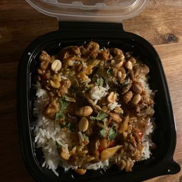 a meal in a plastic container