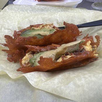 Bread & Breakfast - Burbank - Cheese wrapped bacon avocado tacos - Breakfast & Brunch Near Me - Burbank, California