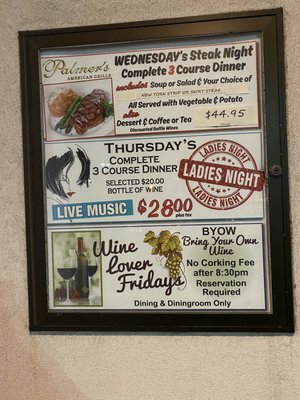 Menu photo 2 Palmer's American Grille Farmingdale, NY