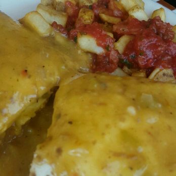 Hangar Cafe - Green chili burrito, usually comes without potatoes - Cafes Near Me - Chandler, Arizona