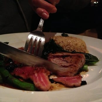 Yard House - Seared Ahi w/ brown rice and and a delightful black bean sauce. - Bars Near Me - Long Beach, California Yard House - Seared Ahi w/ brown rice and and a delightful black bean sauce. - Bars Near Me - Long Beach, California