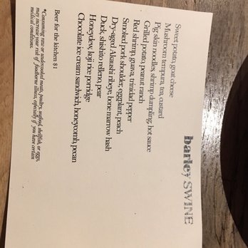 Barley Swine - Chef's tasting menu - New American Near Me - Austin, Texas Barley Swine - Chef's tasting menu - New American Near Me - Austin, Texas