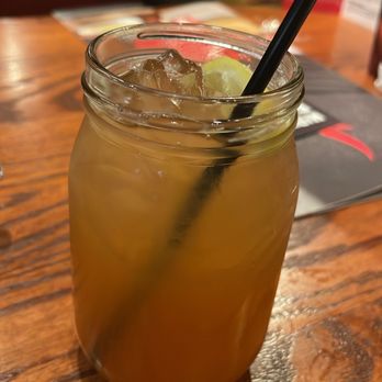 Smokey Bones Chesapeake - a drink in a jar with a straw - American Near Me - Chesapeake, Virginia Smokey Bones Chesapeake - a drink in a jar with a straw - American Near Me - Chesapeake, Virginia