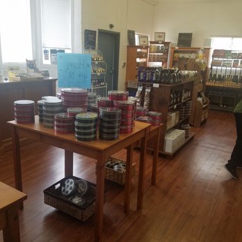 Pacific Hazelnut Candy Factory - From the interior door to show depth. It is a compact space. Walker friendly of not wheelchair. - Candy Stores Near Me - Aurora, Oregon