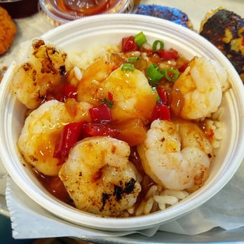 Don's Dock Seafood - Bourbon shrimp from the #10 Shrimp Fest Sampler. Delicious! - Seafood Markets Near Me - Des Plaines, Illinois
