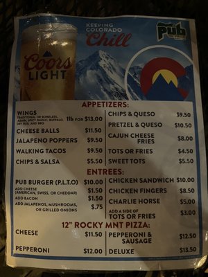 Menu photo 1 Pub on Pearl Denver, CO Menu photo 1 Pub on Pearl Denver, CO